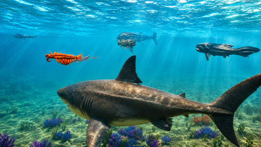 اسکرین شات 6 بازی Megalodon Dino Survival Sim
