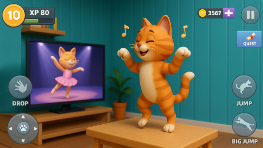 اسکرین شات 4 بازی Kitty vs Granny House Chaos