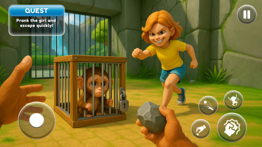 اسکرین شات 3 بازی I'M Naughty Monkey Zoo Pranks