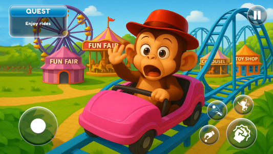 اسکرین شات 4 بازی I'M Naughty Monkey Zoo Pranks