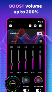 اسکرین شات 1 برنامه Equalizer Sound & Bass Booster