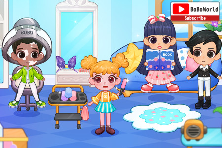 اسکرین شات 4 بازی BoBo World Pincess Salon-kids