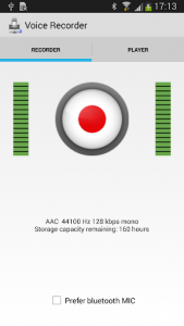 اسکرین شات 1 برنامه Bluetooth Voice Recorder