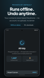 اسکرین شات 4 برنامه Duplicate Contacts Remover