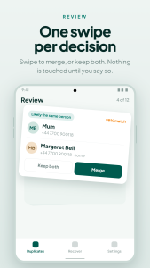 اسکرین شات 2 برنامه Duplicate Contacts Remover