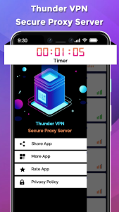 اسکرین شات 2 برنامه Thunder VPN-Secure Proxy Server