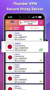 اسکرین شات 4 برنامه Thunder VPN-Secure Proxy Server