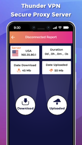 اسکرین شات 5 برنامه Thunder VPN-Secure Proxy Server