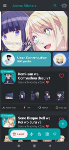 اسکرین شات 1 برنامه Anime Sticker For WASticker