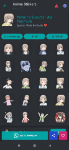 اسکرین شات 7 برنامه Anime Sticker For WASticker