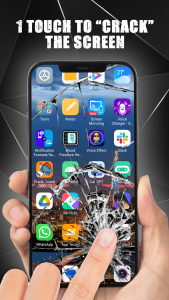 اسکرین شات 2 برنامه Broken Screen & Wallpaper 4K