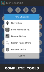 اسکرین شات 3 برنامه Skin Editor 3D for Minecraft