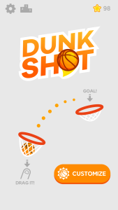 اسکرین شات 1 بازی Dunk Shot