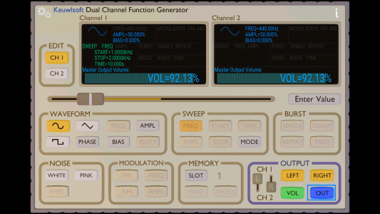 اسکرین شات 1 برنامه Function Generator