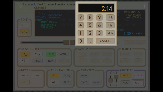 اسکرین شات 3 برنامه Function Generator