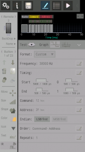 اسکرین شات 5 برنامه IR Remote Creator