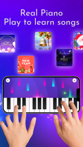 اسکرین شات 2 برنامه Piano Keyboard: Piano Practice
