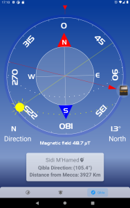 اسکرین شات 3 برنامه Qibla direction & prayer times