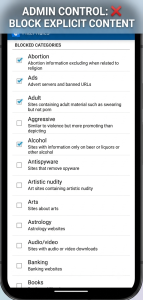 اسکرین شات 3 برنامه Safe Browser – Web Filter