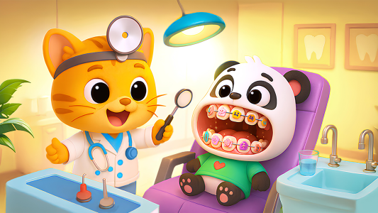 اسکرین شات 1 بازی Dentist Doctor Games for Kids