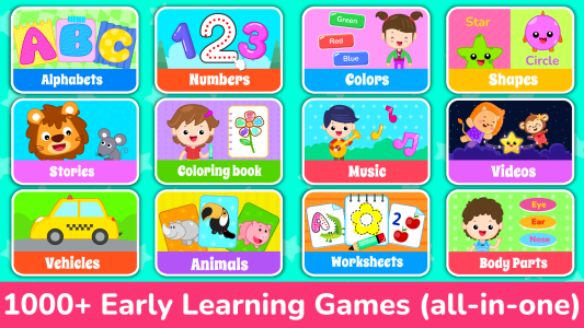 اسکرین شات 1 بازی Kids Preschool Learning Games