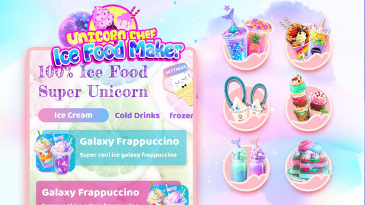 اسکرین شات 6 بازی Unicorn Chef Ice Cooking Games