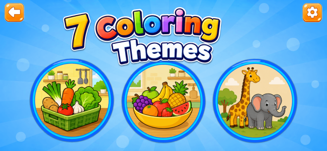 اسکرین شات 1 بازی Baby Coloring Games for Kids