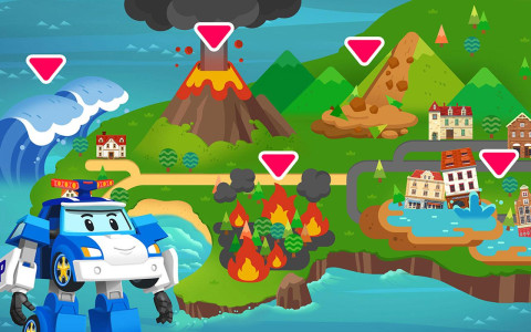 اسکرین شات 4 برنامه Robocar Poli Earthquake Safety