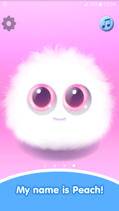 اسکرین شات 1 برنامه Fluffy Peach Live Wallpaper