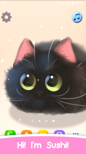 اسکرین شات 1 برنامه Fluffy Sushi Live Wallpaper