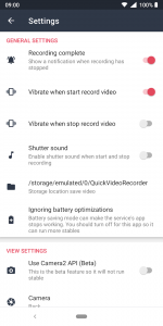 اسکرین شات 6 برنامه Quick Video Recorder
