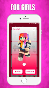 اسکرین شات 2 برنامه Girls Skins for Minecraft