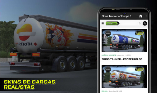اسکرین شات 4 برنامه Skins Truckers Of Europe 3
