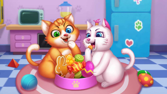 اسکرین شات 3 بازی Cute Kitten - 3D Virtual Pet