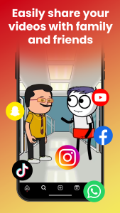 اسکرین شات 6 برنامه TweenCraft Cartoon Video Maker