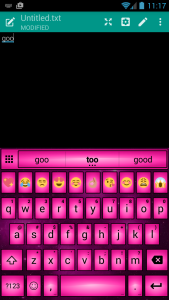 اسکرین شات 2 برنامه Emoji Keyboard Led Pink Theme