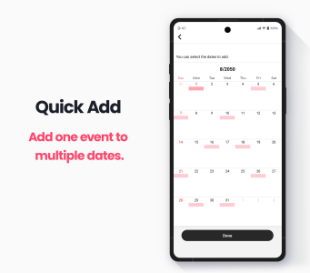 اسکرین شات 6 برنامه My Calendar - Simple Planner