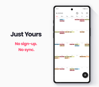 اسکرین شات 2 برنامه My Calendar - Simple Planner