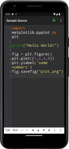 اسکرین شات 1 برنامه Python Programming Interpreter