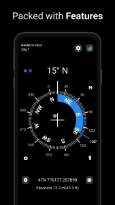 اسکرین شات 4 برنامه Digital Compass