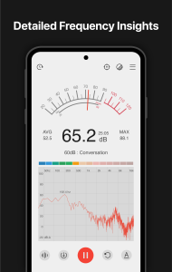 اسکرین شات 2 برنامه Sound meter : SPL & dB meter