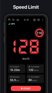 اسکرین شات 2 برنامه GPS Speedometer : Odometer HUD