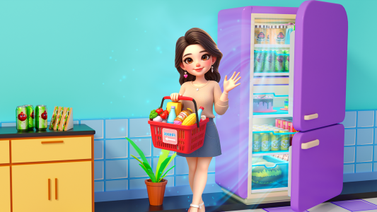 اسکرین شات 2 بازی Fill The Fridge Organizer Game