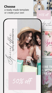 اسکرین شات 2 برنامه Posters: Layout Template maker