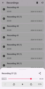 اسکرین شات 2 برنامه VIBE: Voice Recorder