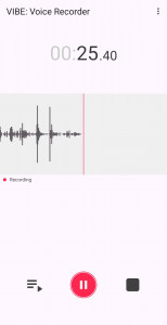 اسکرین شات 1 برنامه VIBE: Voice Recorder