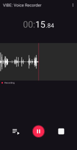 اسکرین شات 4 برنامه VIBE: Voice Recorder