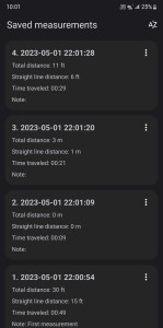 اسکرین شات 5 برنامه Distance meter
