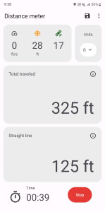 اسکرین شات 2 برنامه Distance meter