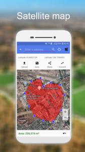 اسکرین شات 3 برنامه Distance And Area Measurement